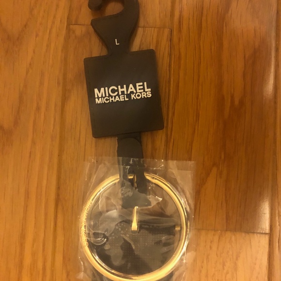 NWT Michael Kors MK logo belt size L - Picture 1 of 6
